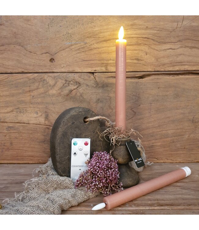 Countryfield # Dnrkrs Ø2,2CM x 24 cm LED Lyon L s2 roze - met afstandsbediening, timer en dimmer