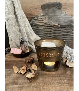 ## Gouden geurbrander "Tikona" - 	9,5x7x8,5cm