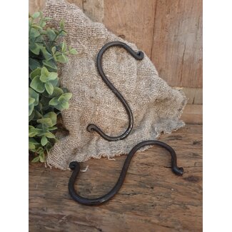 # S-haak - metaal - 14 x 7 cm - per stuk