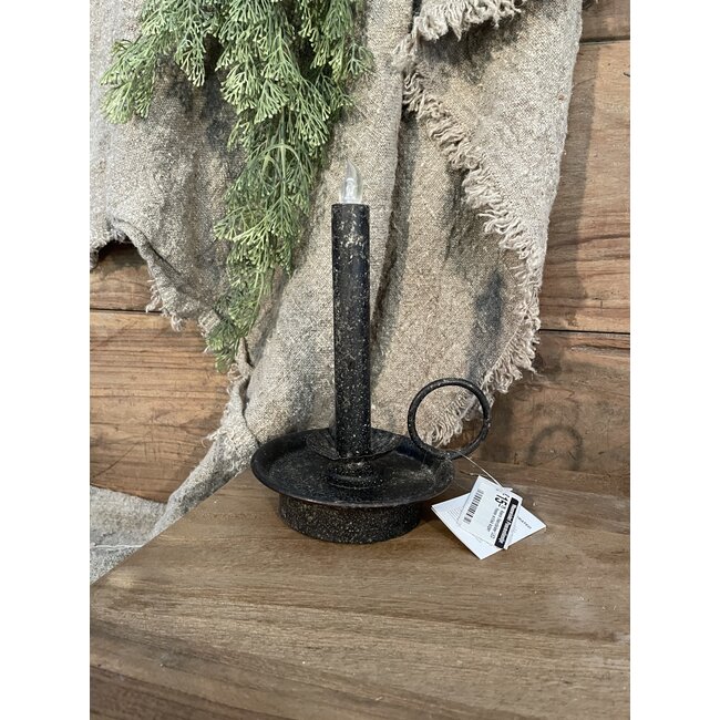 Countryfield Kaars i/kandelaar LED Hasse antiek koper