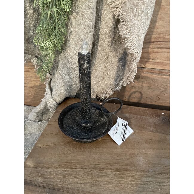 Countryfield Kaars i/kandelaar LED Hasse antiek koper