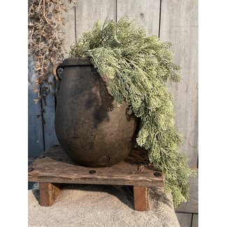 ## wordt niet verzonden - Planter with Two Ears Majestc Brown L D.26 H.28