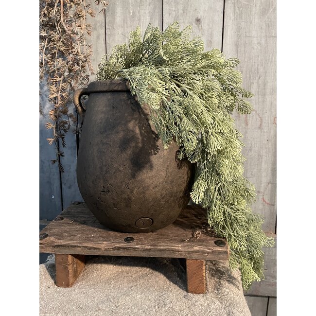# Planter with Two Ears Majestc Brown L D.26 H.28