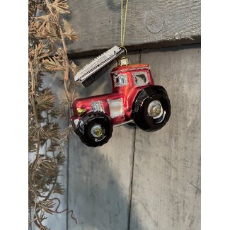 Tractor glas l9,5b5,2h7 cm - per stuk - random via web/uitzoeken in winkel Hellum