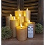 Countryfield Stompkaars rustiek Ø7,5CM LED ro Lyon M goud-L7,5B7,5H12,5CM