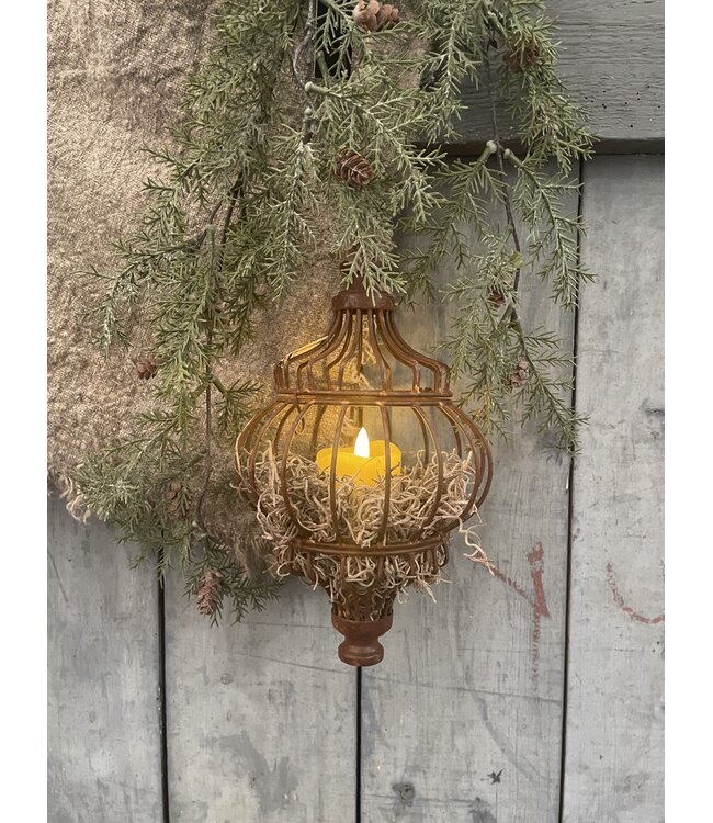 rusty ornament ca. 13 x 13 x 25 cm - excl. deco