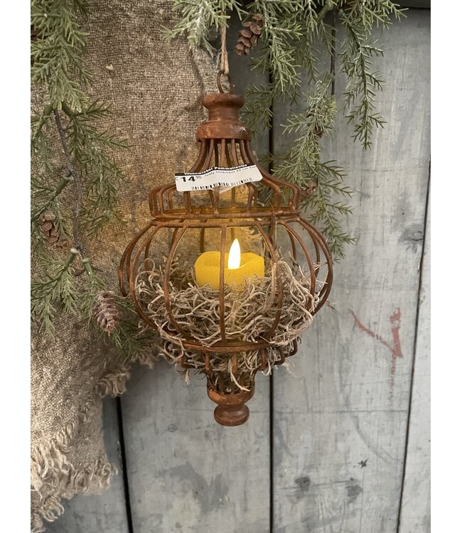 rusty ornament ca. 13 x 13 x 25 cm - excl. deco
