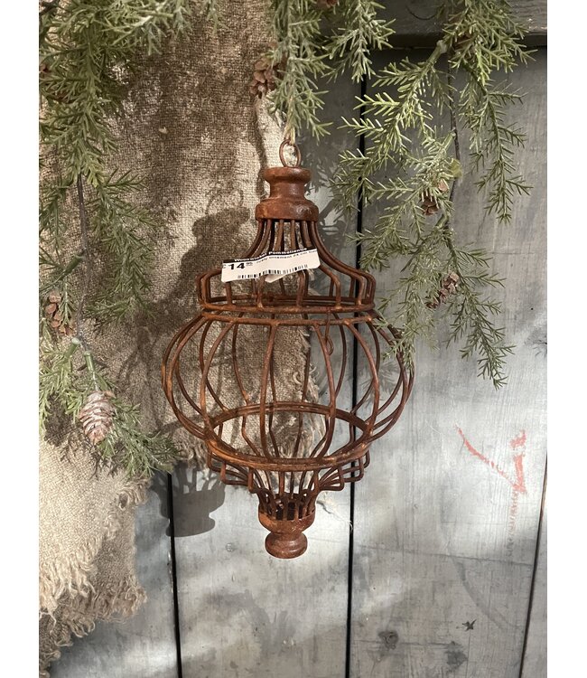 rusty ornament ca. 13 x 13 x 25 cm - excl. deco