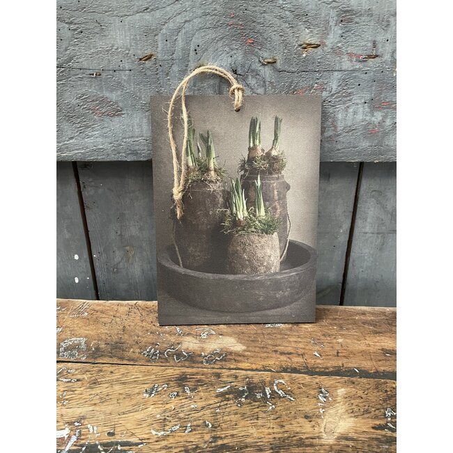 Decobordje - vroege lente - 21 x 15 x 4 mm