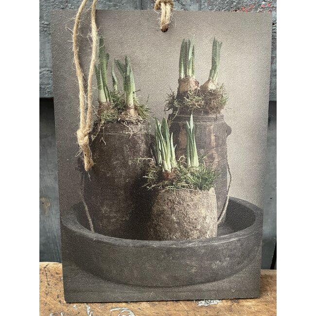 Decobordje - vroege lente - 21 x 15 x 4 mm