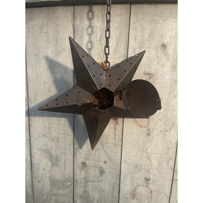 Metalen hangende ster s - 30 cm
