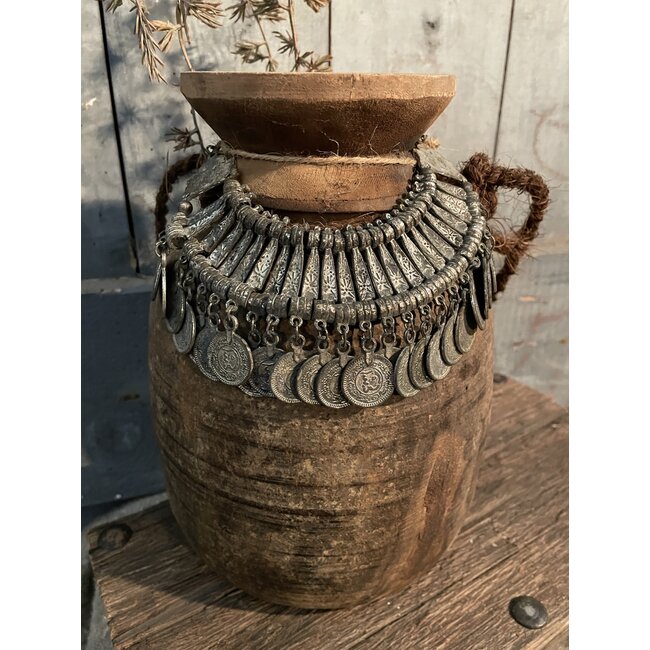 Mix - metalen kruikketting - zilverkleur