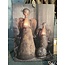 # Decobordje - kerstengels- hout aan touw - 15 x 1 x 21 cm