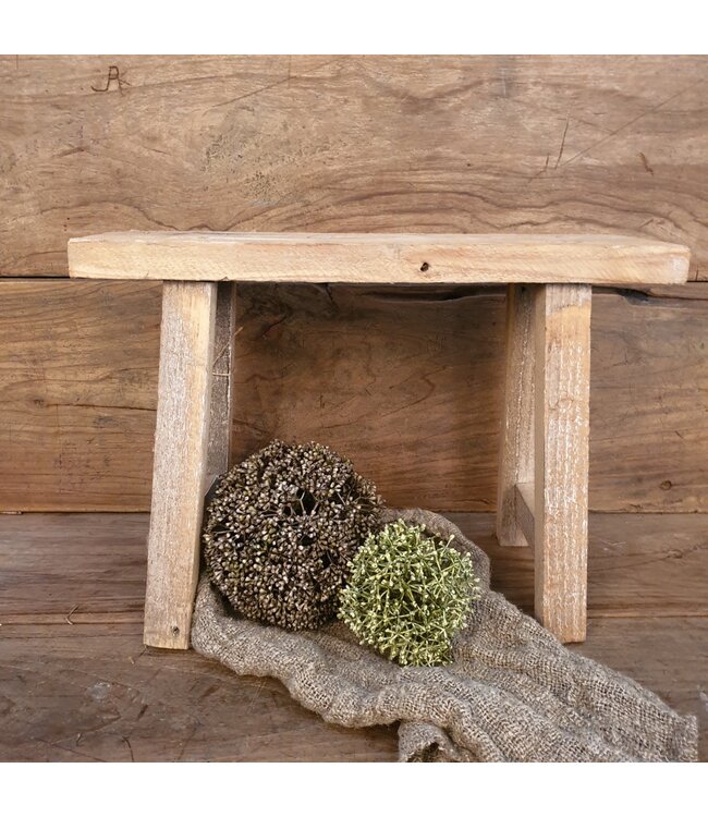 PLANTENTAFELTJE 40*14*27 CM BRUIN HOUT RECHTHOEK