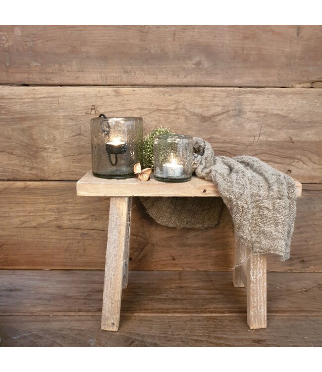 PLANTENTAFELTJE 40*14*27 CM BRUIN HOUT RECHTHOEK