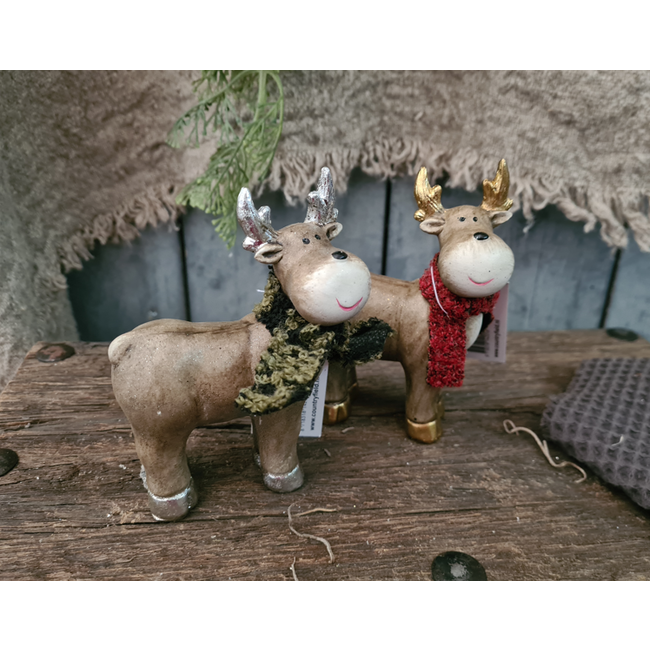 Countryfield Eland staand Rudolph M a2 bruin-L4B8H12CM - per stuk - random via web/uitzoeken in winkel Hellum