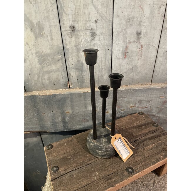 # ISLAND TRIO CANDLE STAND - 10 x 10 x 30 cm