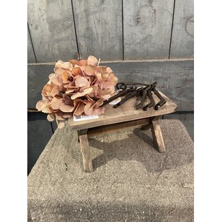 # Plantentafel 24x13x14 cm Bruin Hout Kruk