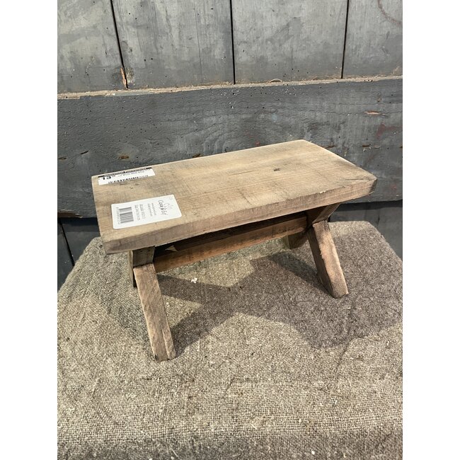 # Plantentafel 24x13x14 cm Bruin Hout Kruk