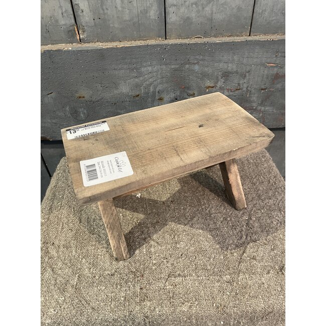 # Plantentafel 24x13x14 cm Bruin Hout Kruk