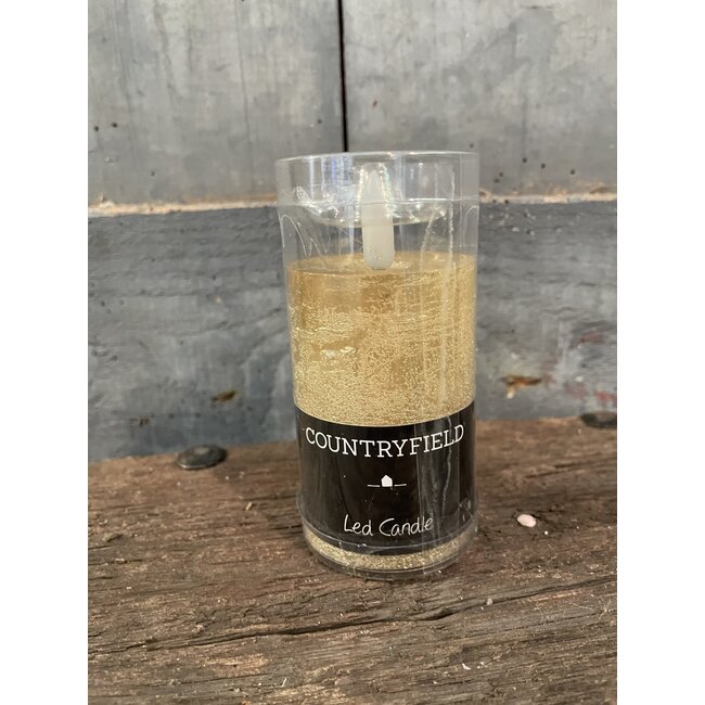 Countryfield Stompkaars rustiek Ø5CM LED ro Lyon S goud-L5B5H10CM