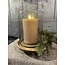 # Lara cil. rusa vase stones XL clear 12 x 21 cm - bubbelglas - excl. waxinehanger