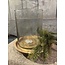 # Lara cil. rusa vase stones XL clear 12 x 21 cm - bubbelglas - excl. waxinehanger