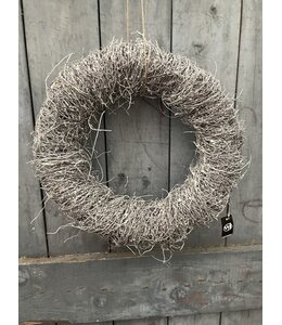 Salimkrans 40x8,5cm rond White-Wash