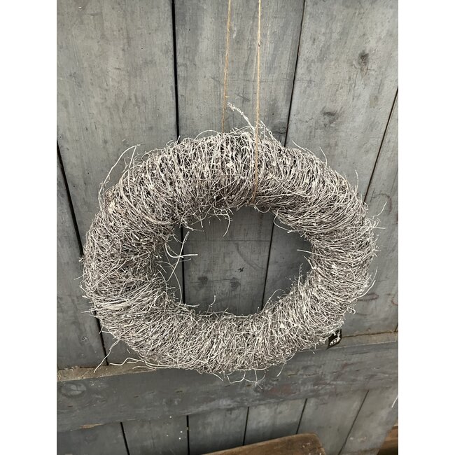 Salimkrans 40x8,5cm rond White-Wash