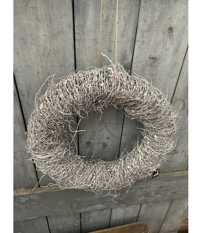 Salimkrans 40x8,5cm rond White-Wash