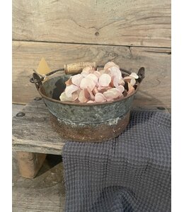 # Mix - Emmer - bakje zink ca.  21 x 8 cm - ieder exemplaar is uniek