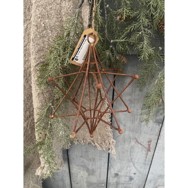 # 3d ster rusty 21 cm hoog