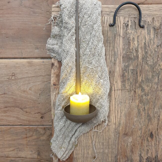 Waxinelepel rusty brown - 30 x 8 x 8 cm