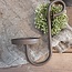 # Glashaak kaars - metaal - bruin - 10 x 5,5 x 17 cm
