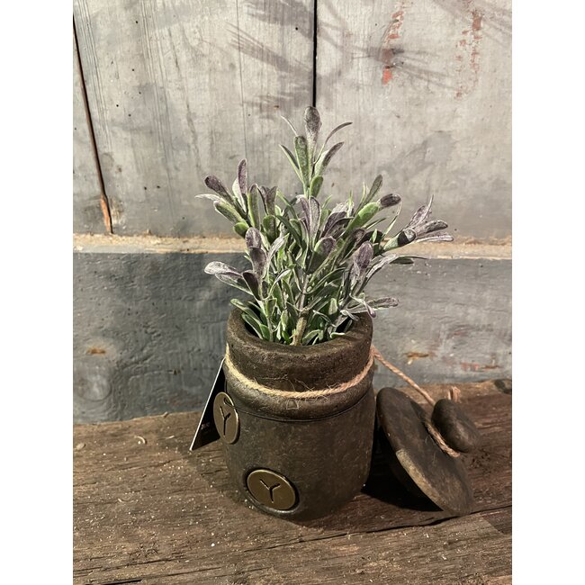 ## Salvia leaf pick purple/green - ca. 24 cm