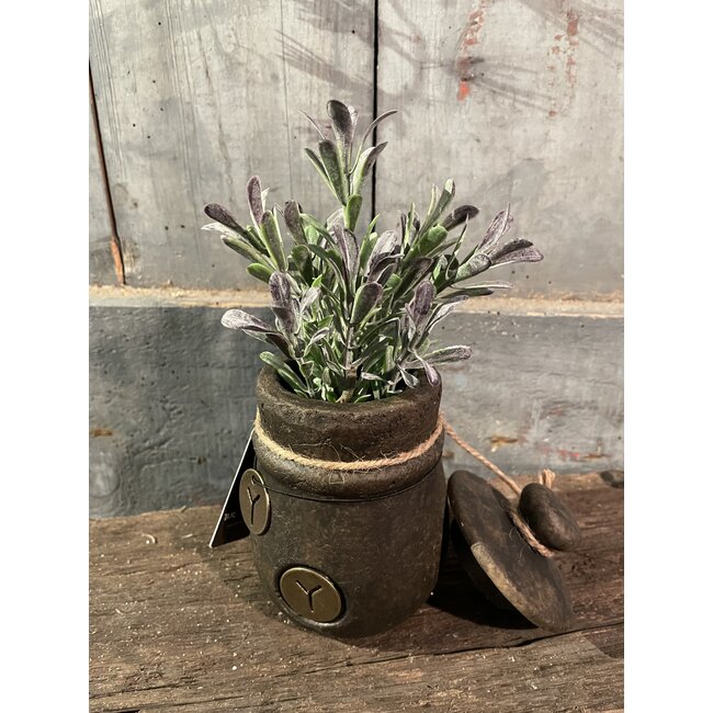 ## Salvia leaf pick purple/green - ca. 24 cm