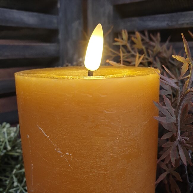 Countryfield Stompkaars rustiek Ø7,5CM LED ro Lyon M amber-L7,5B7,5H12,5CM