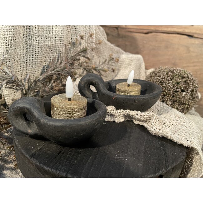 Countryfield # Gouden LED waxinelichtjes 4 cm