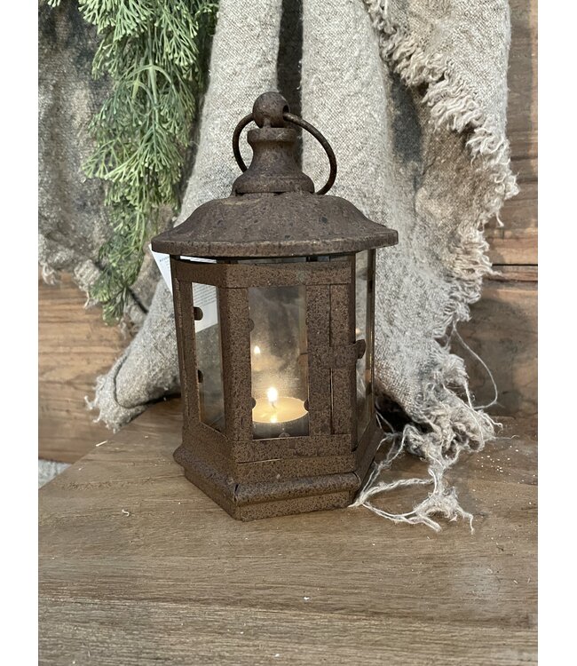 Countryfield Lantaarn vk Bazel roest-L11,5B11,5H20CM