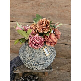 ## wordt niet verzonden - Mix - Rattan Claypot - ca. 40 x 40 x 70 cm - per stuk - ieder exemplaar is uniek