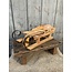 Slee hout 34 x 14 x 11cm bruin