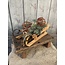 Slee hout 34 x 14 x 11cm bruin