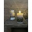 # Ledkaars - grijs - 5 x 7,5 cm - excl. 2AA batterijen
