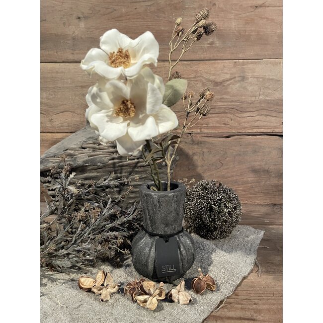 Still ## wordt niet verzonden - 43621 - Zwart/grijze vaas "Fan" 14 cm - M - Earth