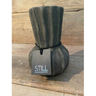 Still wordt niet verzonden - 48020 - Donkerbruine vaas "Fan" 20 cm - L - Dark Brown