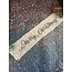 Kerst lint Merry Christmas - shabby - 10 cm breed x 100 cm lang