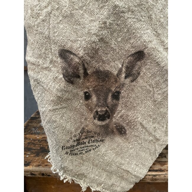 Shabby doek 45×45 Hertje kleur
