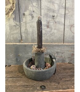 ## wordt niet verzonden - Dinnercandleholder with Ear Majestic Vintage D.14 H.10