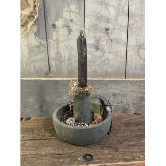 Dinnercandleholder with Ear Majestic Vintage D.14 H.10