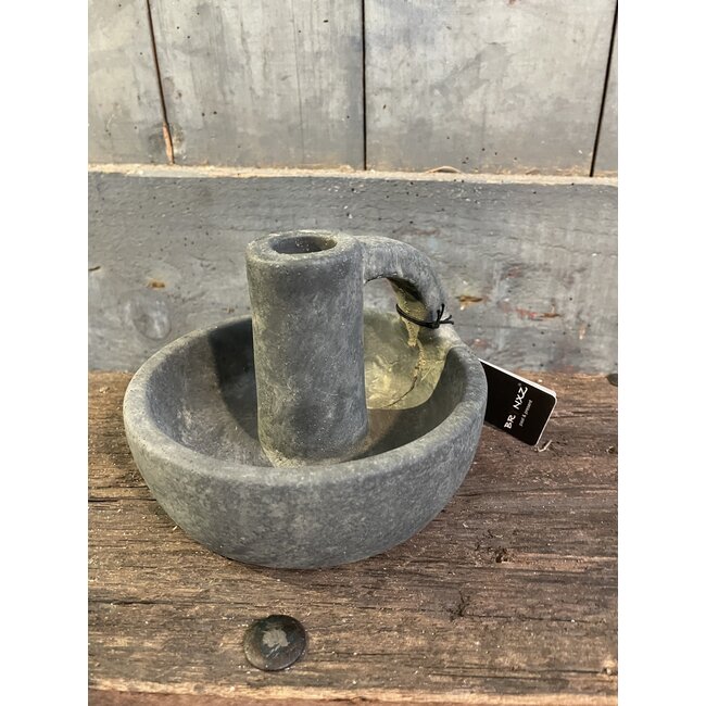 ## wordt niet verzonden - Dinnercandleholder with Ear Majestic Vintage D.14 H.10